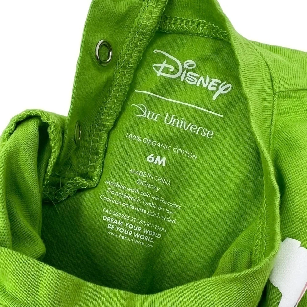 Disney Green Mummy Stitch Long Sleeve Bodysuit
